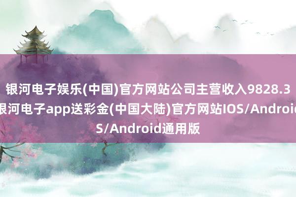 银河电子娱乐(中国)官方网站公司主营收入9828.36万元-银河电子app送彩金(中国大陆)官方网站IOS/Android通用版